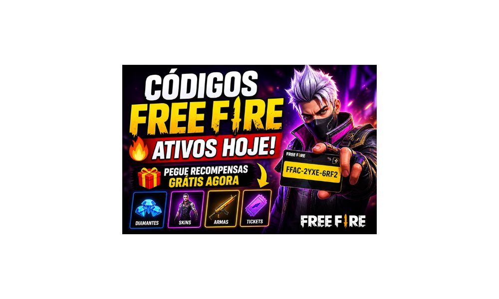 códigos free fire ativos hoje com recompensas grátis